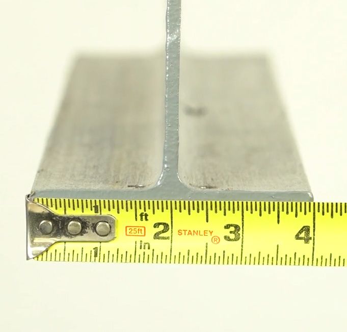 Measure width of the runway beam
