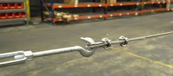 Turnbuckle attached to Cable Eye Turnbuckle attached to Cable Eye
