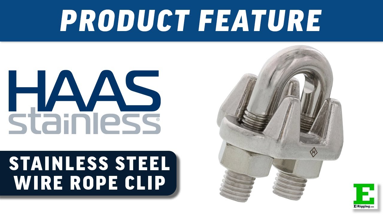 HAAS Stainless Steel Cast Wire Rope Clip | E-Rigging Products