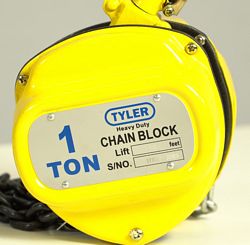 Tyler Tool Chain Hoists: Powder Coated, Formed Steel Outer Plates