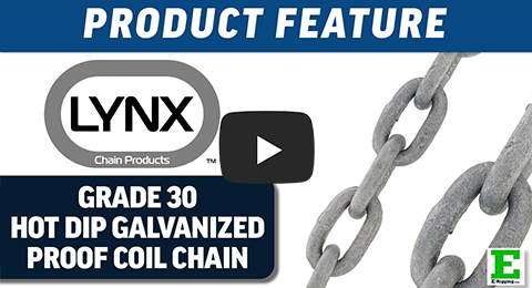 Lynx G30 Hot Dipped Galvanized Proof Coil Chain | E-Rigging Products