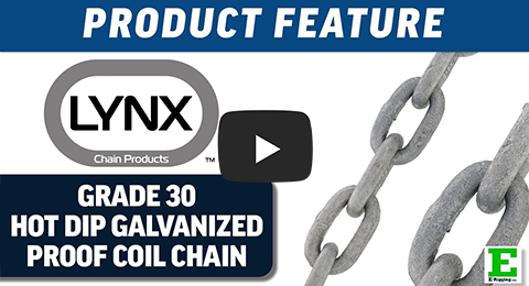 Lynx G30 Hot Dipped Galvanized Proof Coil Chain | E-Rigging Products Lynx G30 Hot Dipped Galvanized Proof Coil Chain | E-Rigging Products