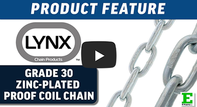 Lynx G30 Zinc-Plated Proof Coil Chain