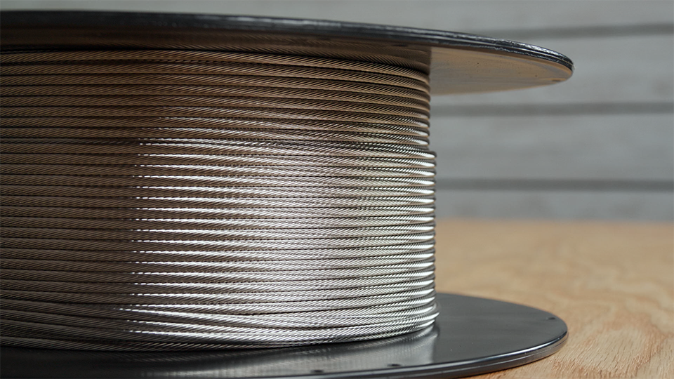 Grand Strand 1x19 Type 316 Stainless Steel Cable