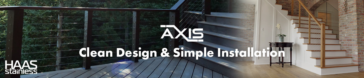 HAAS AXIS Cable Railing Stair View - Made in USA HAAS AXIS Cable Railing Stair View - Made in USA