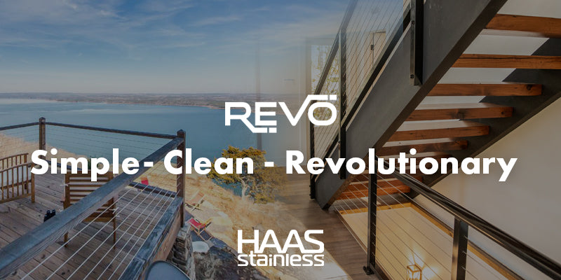 HAAS REVO Cable Railing System Stair View - Made in USA HAAS REVO Cable Railing System Stair View - Made in USA