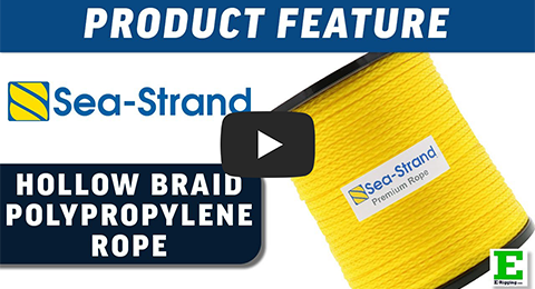 Sea Strand Hollow Braid Polypropylene Rope | E-Rigging Products