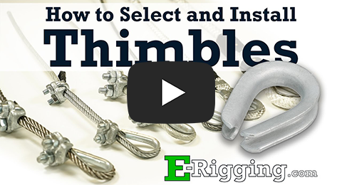 Installing Wire Rope Cable Thimbles and Choosing the Correct Size