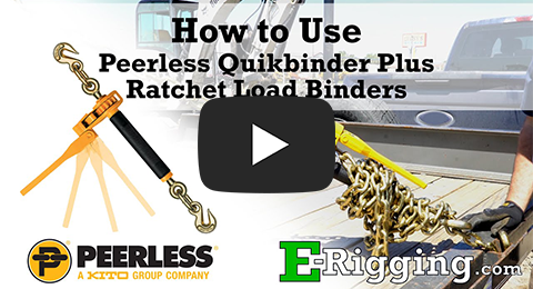 How to Use Peerless Quikbinder Plus Ratchet Load Binders