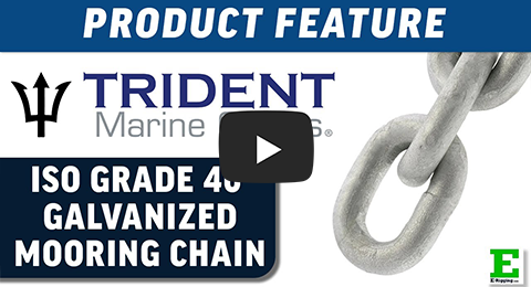 Trident ISO G40 Galvanized Mooring Chain | E-Rigging Products
