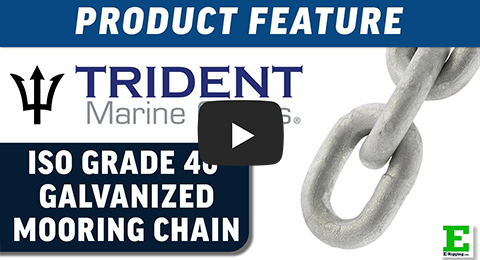 Trident ISO G40 Galvanized Mooring Chain | E-Rigging Products Trident ISO G40 Galvanized Mooring Chain | E-Rigging Products