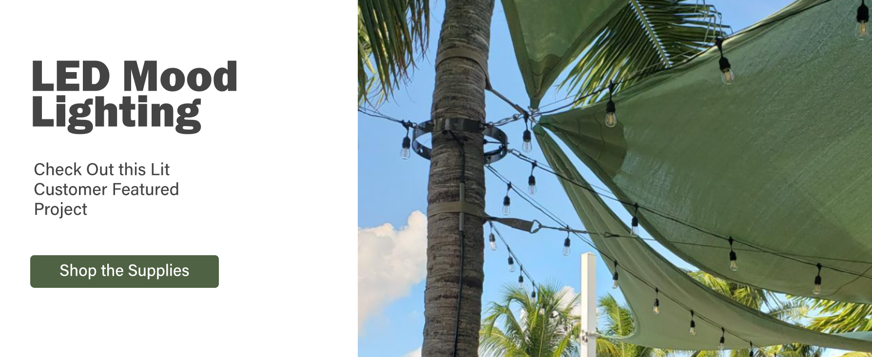 LED Tree Shade Structure LED Tree Shade Structure Banner