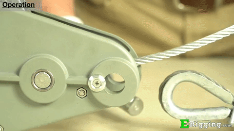 Tyler Tool Manual Cable Winch: Attaching Load Pin Tyler Tool Manual Cable Winch: Attaching Load Pin