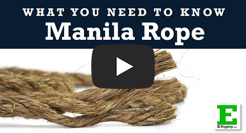 3/8 x 600' Coil, 3-Strand Manila Rope