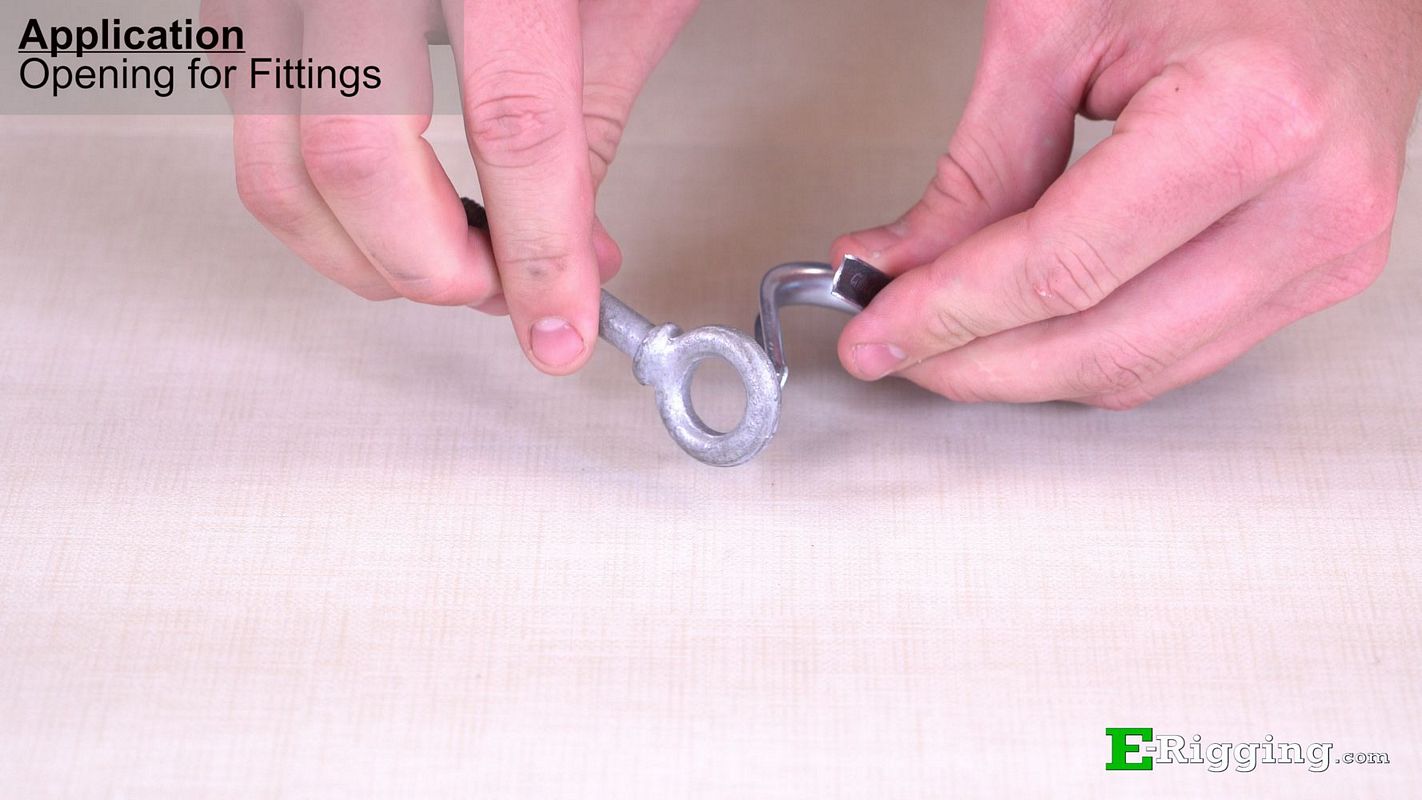 Opening Thimble With Hand And Eyebolt Opening Thimble With Hand And Eyebolt