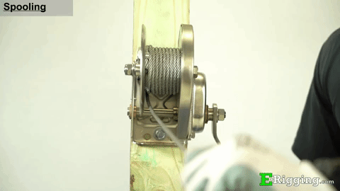 Tyler Tool Manual Hand Winch: Spooling Winch and Releasing Tension Tyler Tool Manual Hand Winch: Spooling Winch and Releasing Tension