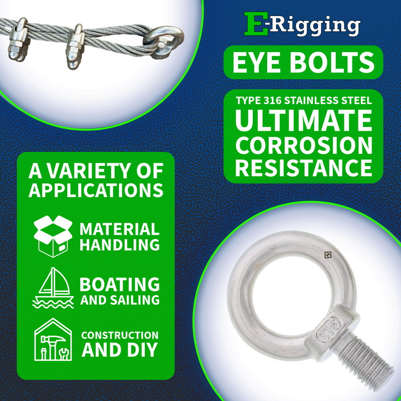 Type 316 Stainless Steel Eye Bolt Product Features
