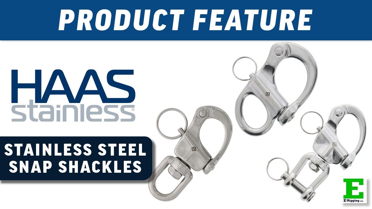 HAAS Stainless Steel Snap Shackles | E-Rigging Products