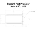Straight Post Protector Specifications 
