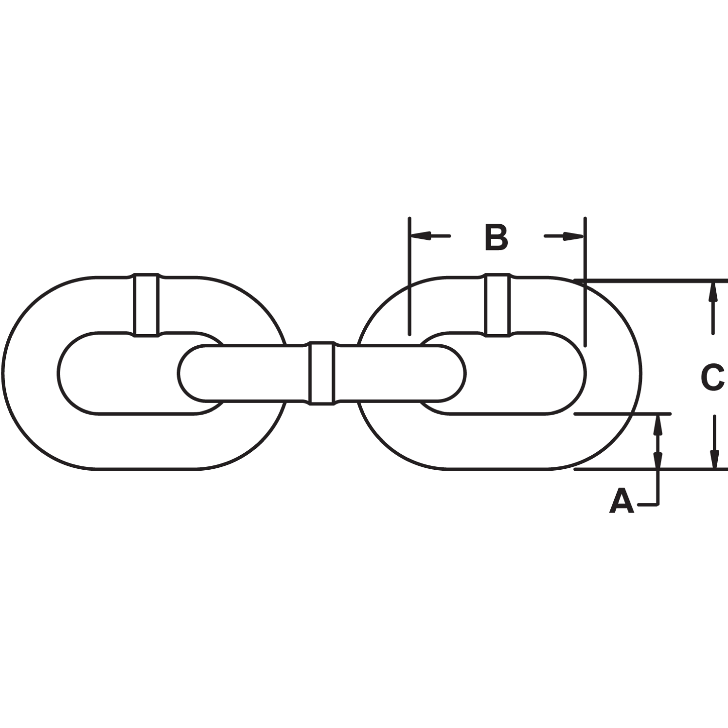 Quick Marine - DIN766 Anchor-Rode all Chain - 6mm, 1/2 in, 3 Strand,  Galvanized - Apollo Lighting