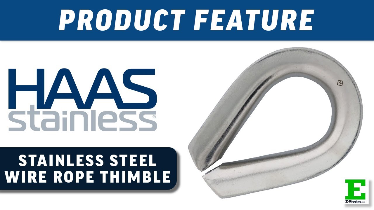 HAAS Stainless Steel Heavy-Duty Wire Rope Thimble | E-Rigging Products