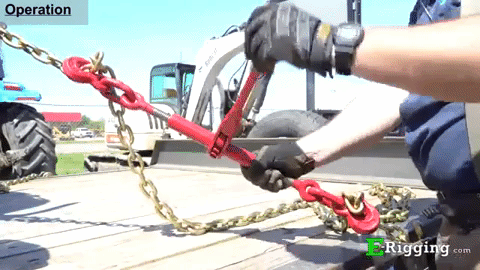 Wrap Chain Around Binder and Secure Wrap Chain Around Binder and Secure