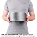 1/4 inch X 100 foot pro strand 7x19 hot dip galvanized cable reel size