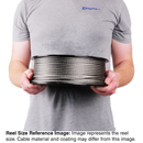 1/4 inch X 200 foot haas stainless 7x19 type 316 stainless steel cable reel size
