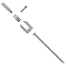 1 8 fitting assembly for stair runs on wood post exploded