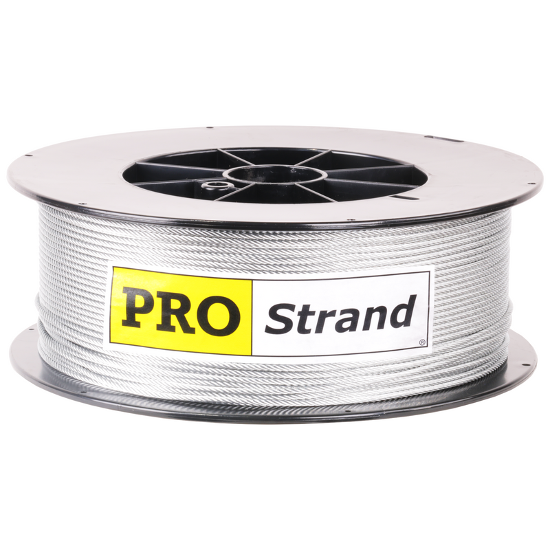 PRO Strand 3/8 X 1000', 7x19, Hot Dip Galvanized Steel Cable