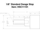 1 8 standard swage stop specs