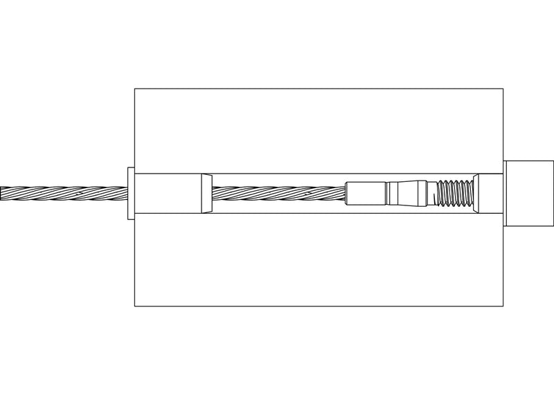 1 8 swage stud assembly drawing
