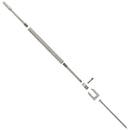 1 8 turnbuckle assembly for stair runs on wood post exploded