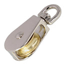 3/16" Line x 1" Diameter Swivel Eye Single Pulley