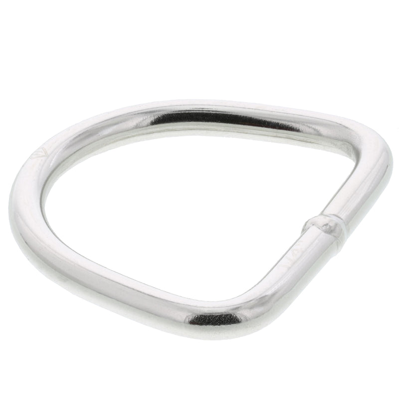 1/4" x 2-3/16" Stainless Steel D Ring