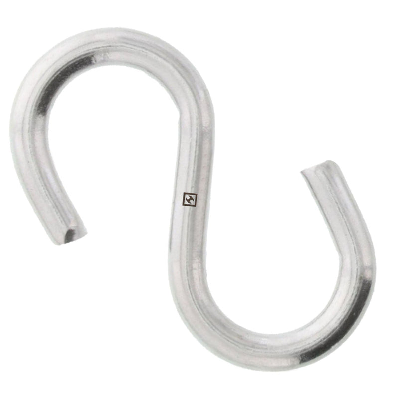 1/8" x 1" Stainless Steel S Hook
