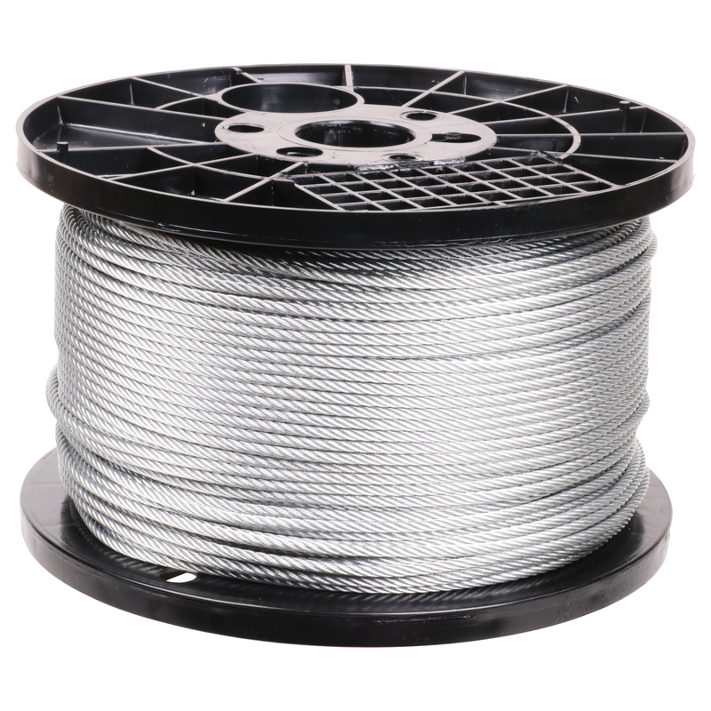 3/16 inch X 1000 foot pro strand 7x19 hot dip galvanized cable reel main
