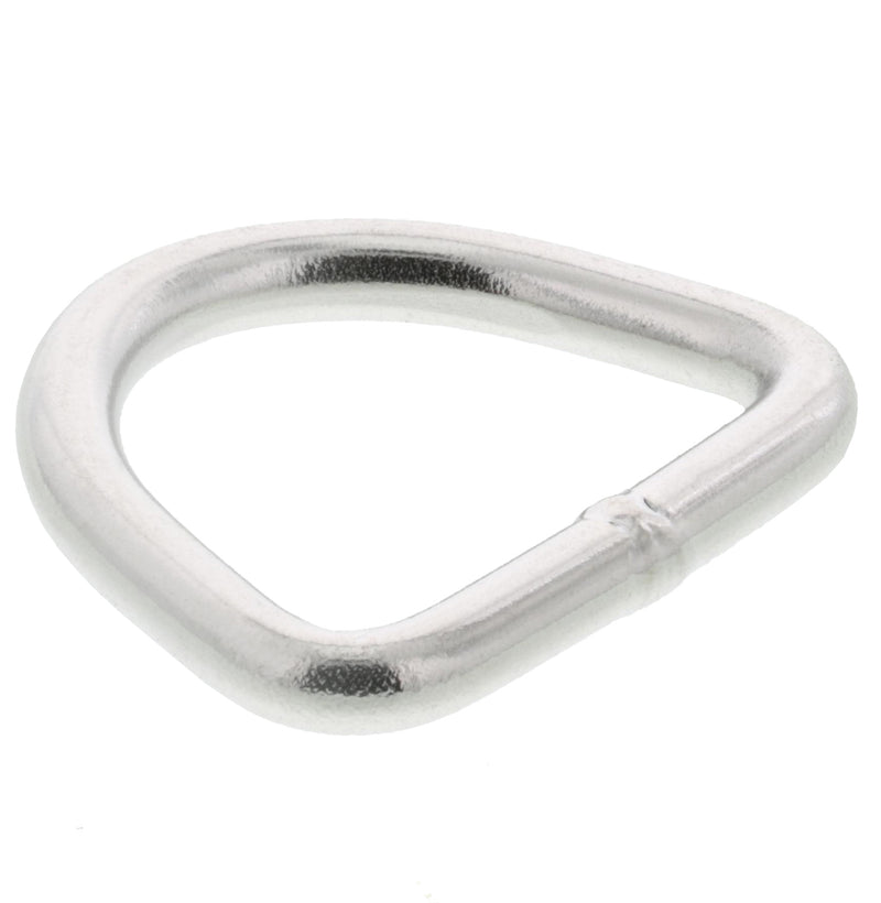 3/16" x 1-3/16" Stainless Steel D Ring