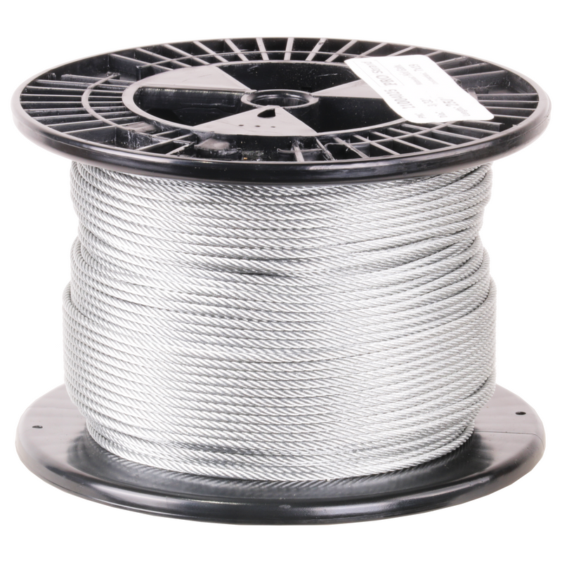 3/32 inch X 250 foot pro strand 7x19 hot dip galvanized cable reel main