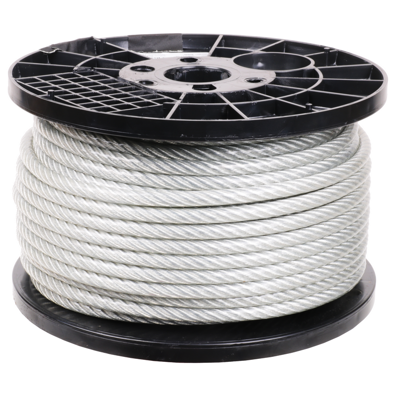 3/8 inch X 200 foot pro strand 7x19 vinyl coated galvanized cable reel main