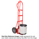 3/8 inch X 500 foot pro strand 7x19 vinyl coated galvanized cable reel size