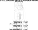 3 8 x 2 1 2 chicago hardware drop forged hot dip galvanized lag ring eyebolt specification diagram