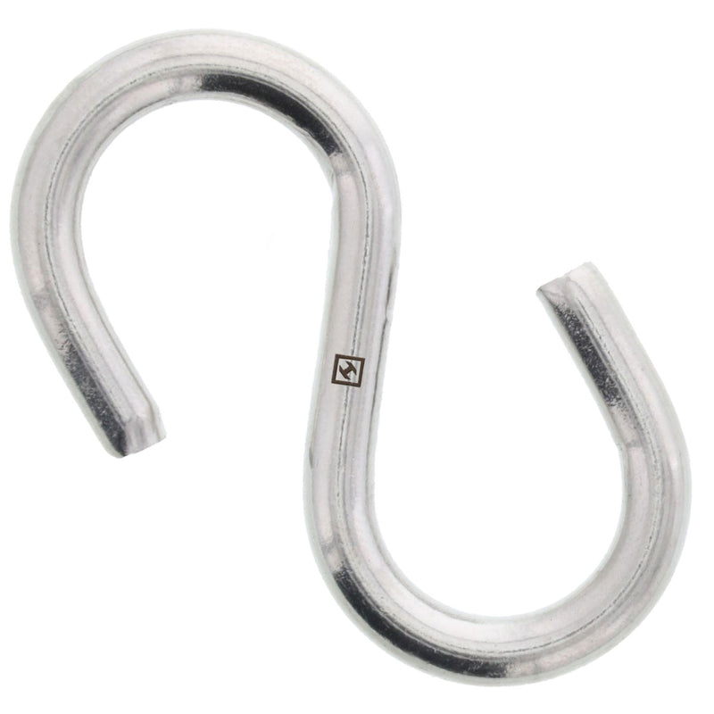 3/16" x 1-1/2" Stainless Steel S Hook