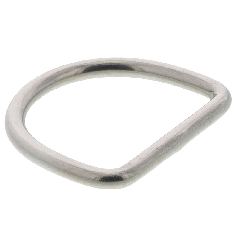 3/16" x 1-9/16" Stainless Steel D Ring