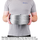 5/16 inch X 100 foot pro strand 7x19 hot dip galvanized cable reel size