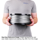 5/16 inch X 250 foot pro strand 7x19 hot dip galvanized cable reel size
