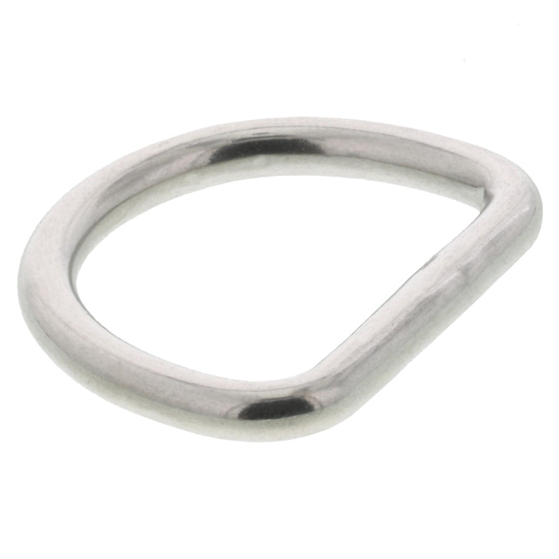 5/32" x 1" Stainless Steel D Ring