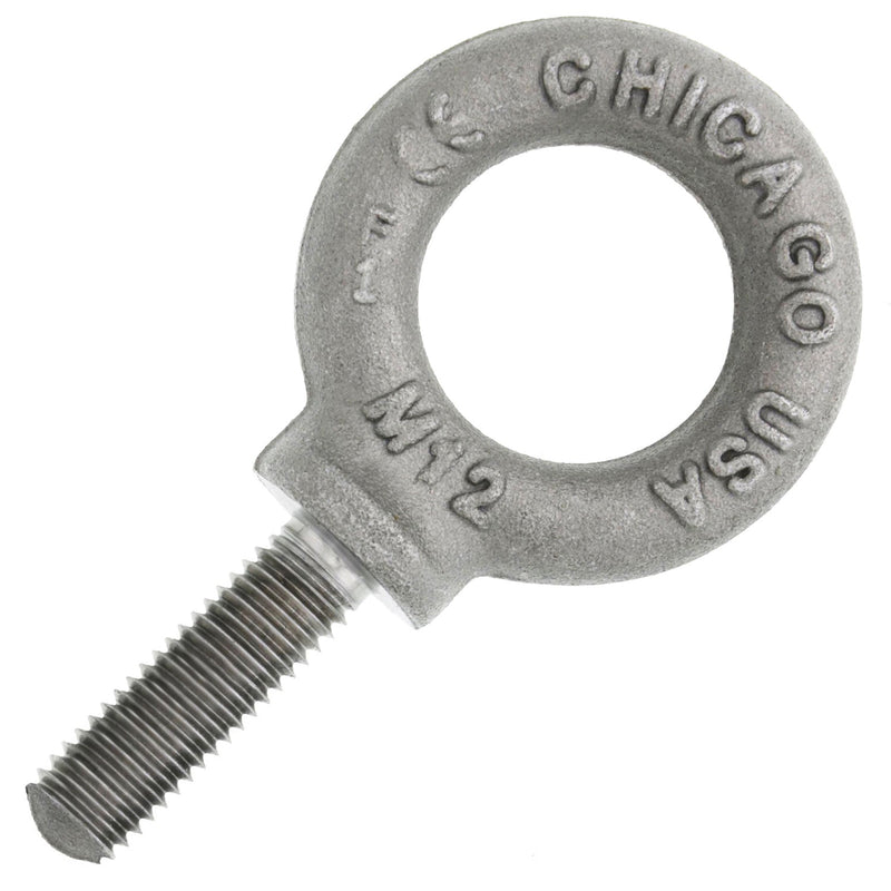 M12 Chicago Hardware Self Colored Metric Machinery Eye Bolt