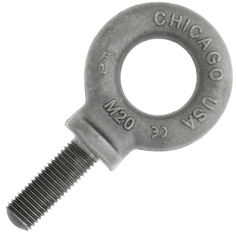 M20 Chicago Hardware Self Colored Metric Machinery Eye Bolt