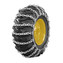 pewag 10mm, Square Link, Double Spaced Ladder Pattern Tire Chains without Cams - for Heavy Equipment - Pair - USA2645S 10mm DS